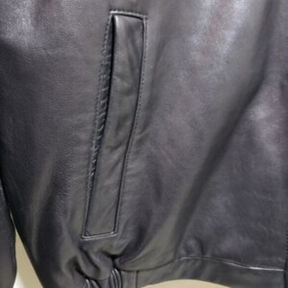 Johnston and murphy men leather jacket size M - Picture 5 of 10